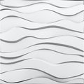 A La Maison Ceilings Seamless Zephyr 24-in x 24-in Plain White Wall Panel (12-Pack), 12PK ZR-SWP-PW